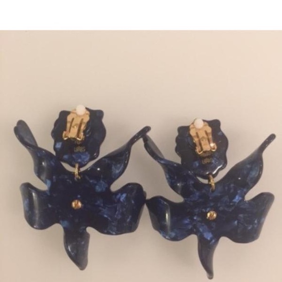 NWOT Lele Sadoughi Crystal Lily Earrings-last Pr! - Picture 4 of 4